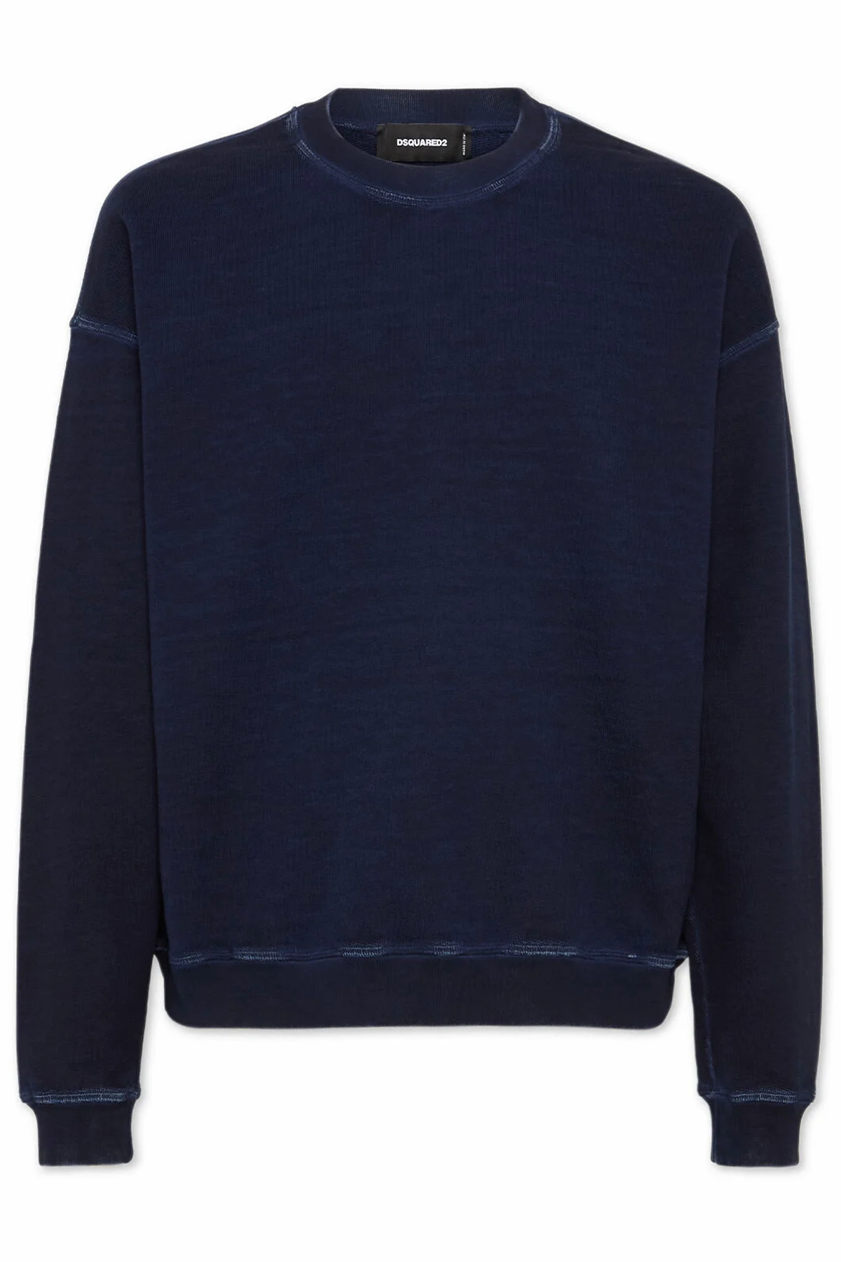 Dsquared2 Herren Relax Fit Jeans Patch Crewneck Navy MARINE-BLAU Bild 1