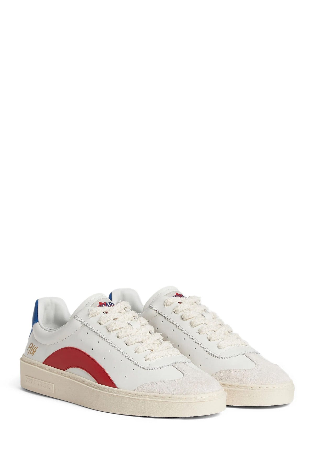 Dsquared2 Herren Rider Sneaker Weiss/Rot/Blau NATUR-WEISS Bild 2