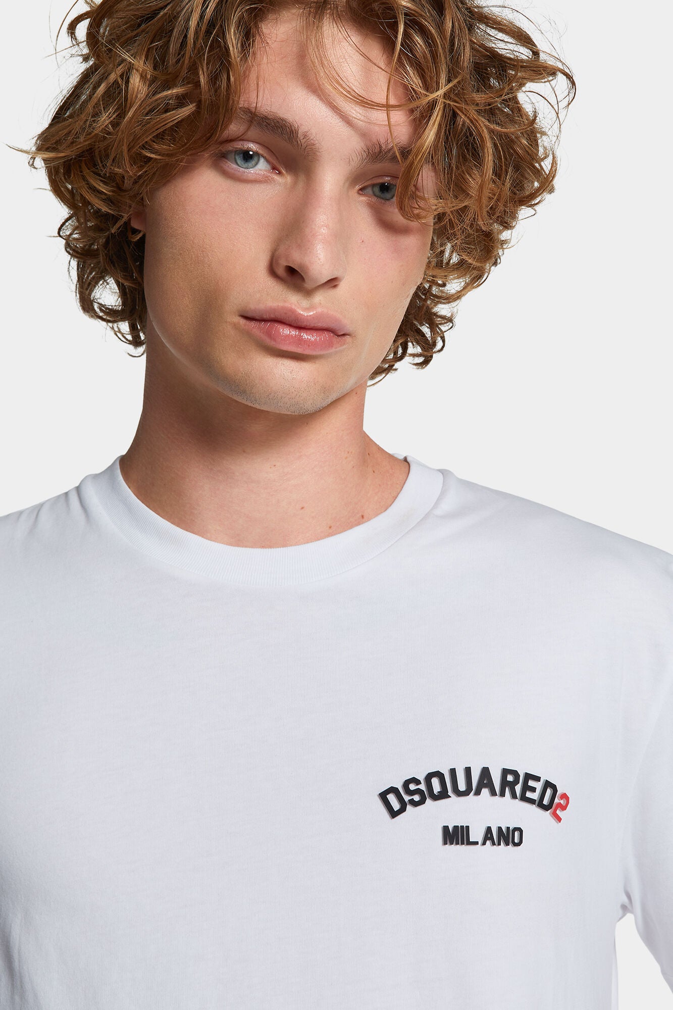 Dsquared2 Herren Rubber Logo T-Shirt Weiss WEISS Bild 5