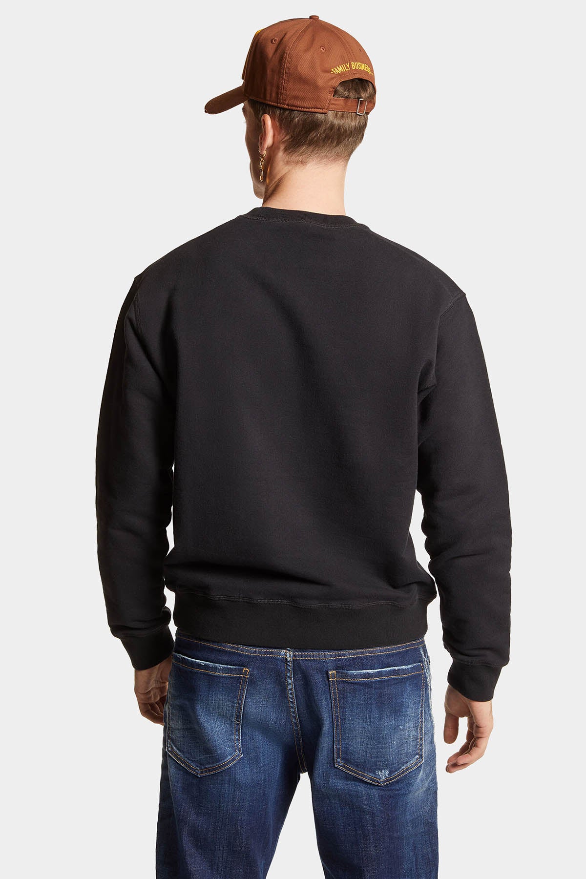 Dsquared2 Herren Scratch Cool Fit Sweatshirt Schwarz SCHWARZ Bild 4