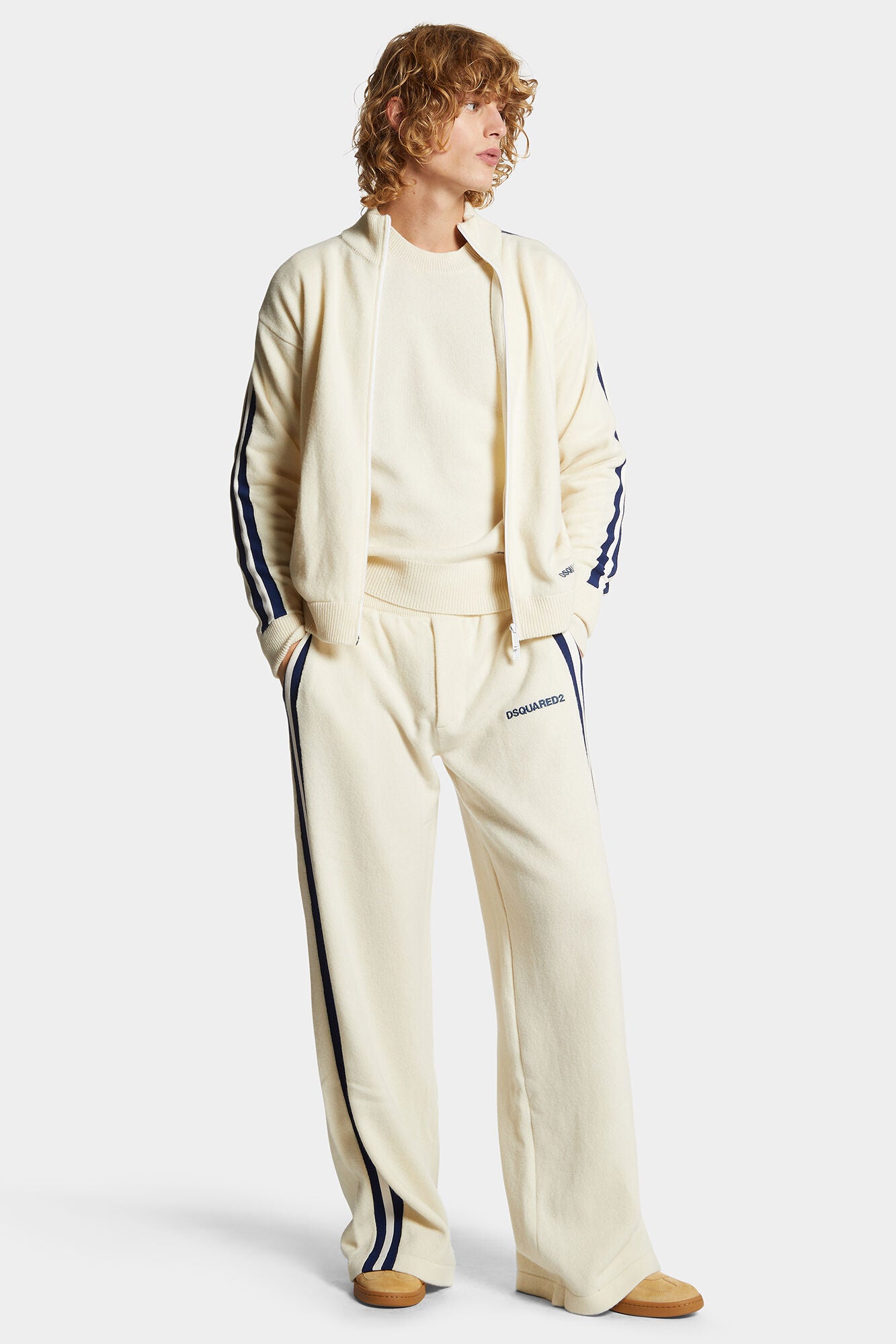 Dsquared2 Herren Strickjacke Offwhite NATUR-WEISS Bild 2