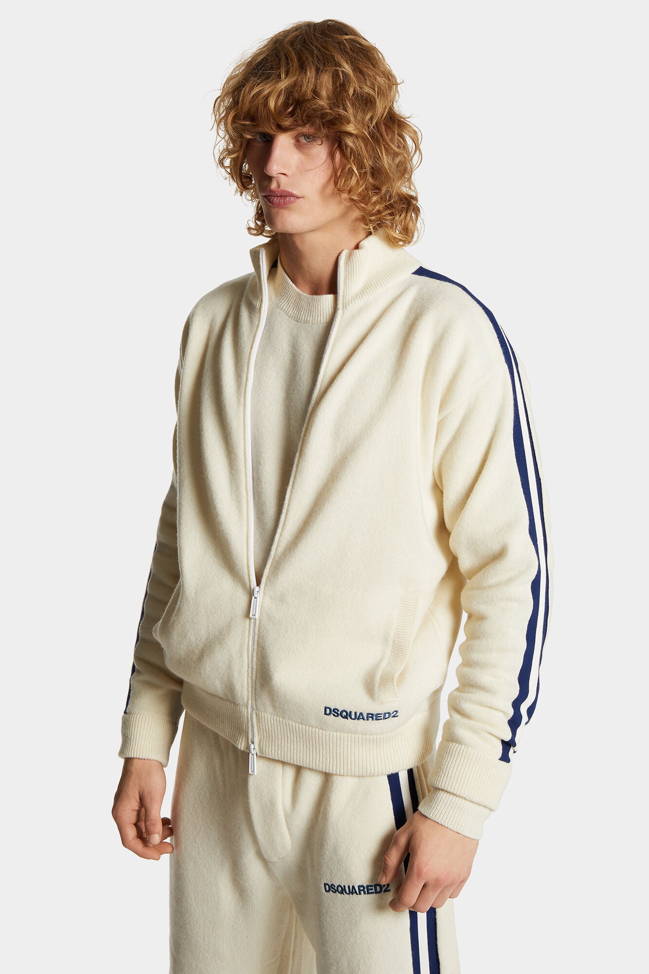 Dsquared2 Herren Strickjacke Offwhite NATUR-WEISS Bild 3