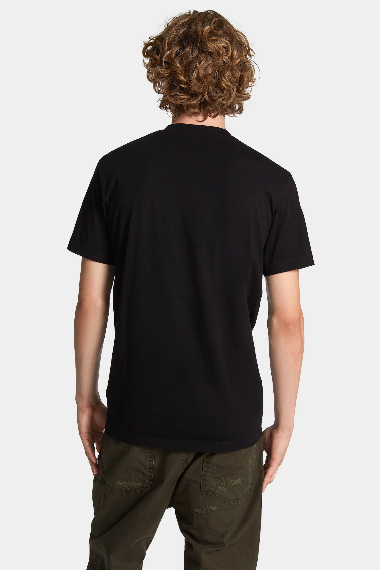 Dsquared2 Herren Velvet Logo T-Shirt Schwarz SCHWARZ Bild 4
