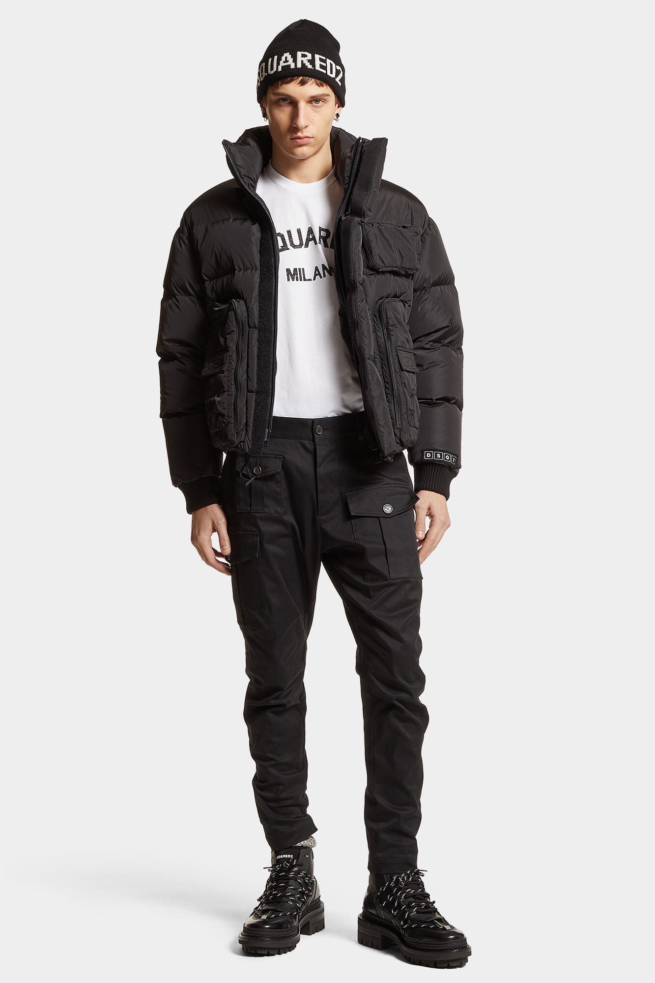 Dsquared2 Sexy Herren Cargopants Schwarz SCHWARZ Bild 2