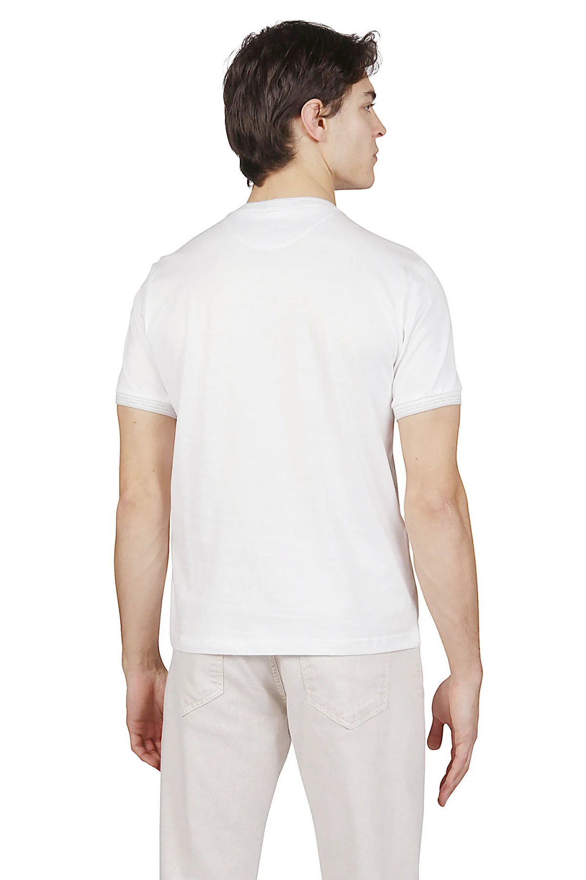 Eleventy Herren T-Shirt Chrisple Weiss WEISS Bild 3