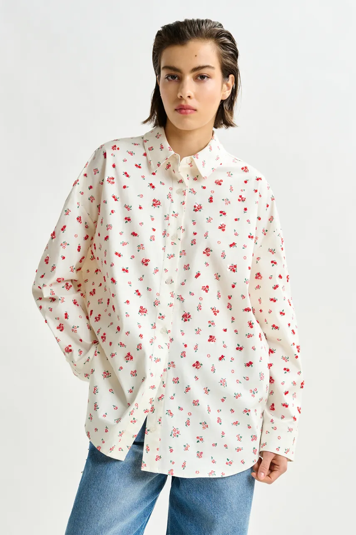 Essentiel Antwerp Damen Bluse Ililly Natur-Weiss I1OW Bild 2