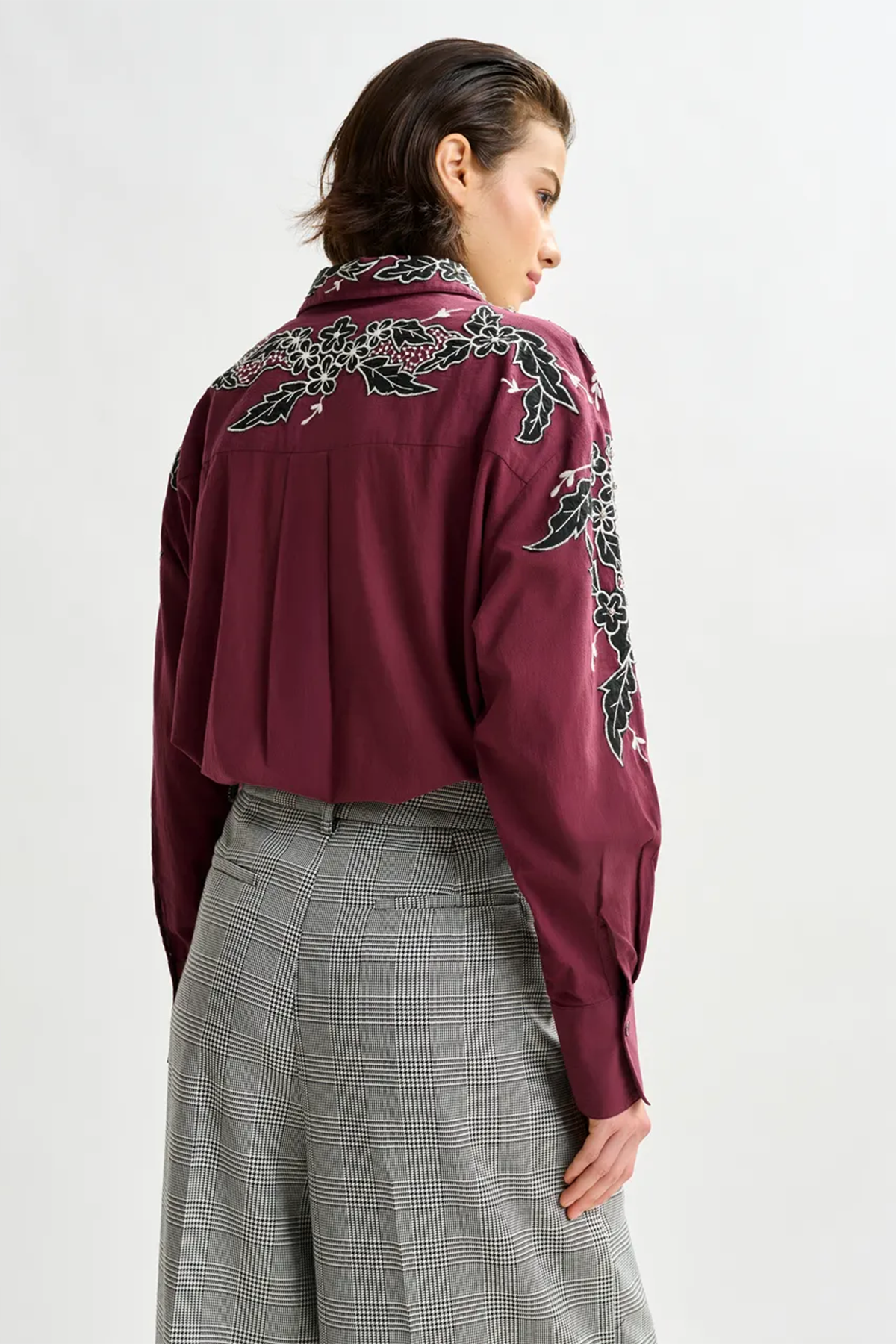 Essentiel Antwerp Damen Bluse Inglewood Burgund Combo4 Margot Mauve Bild 3