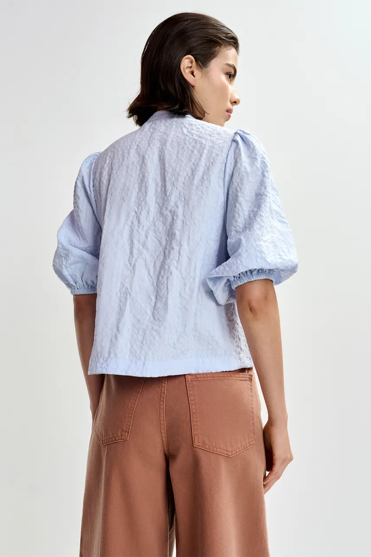 Essentiel Antwerp Damen Bluse Jaiden Hellblau BLAU Bild 3