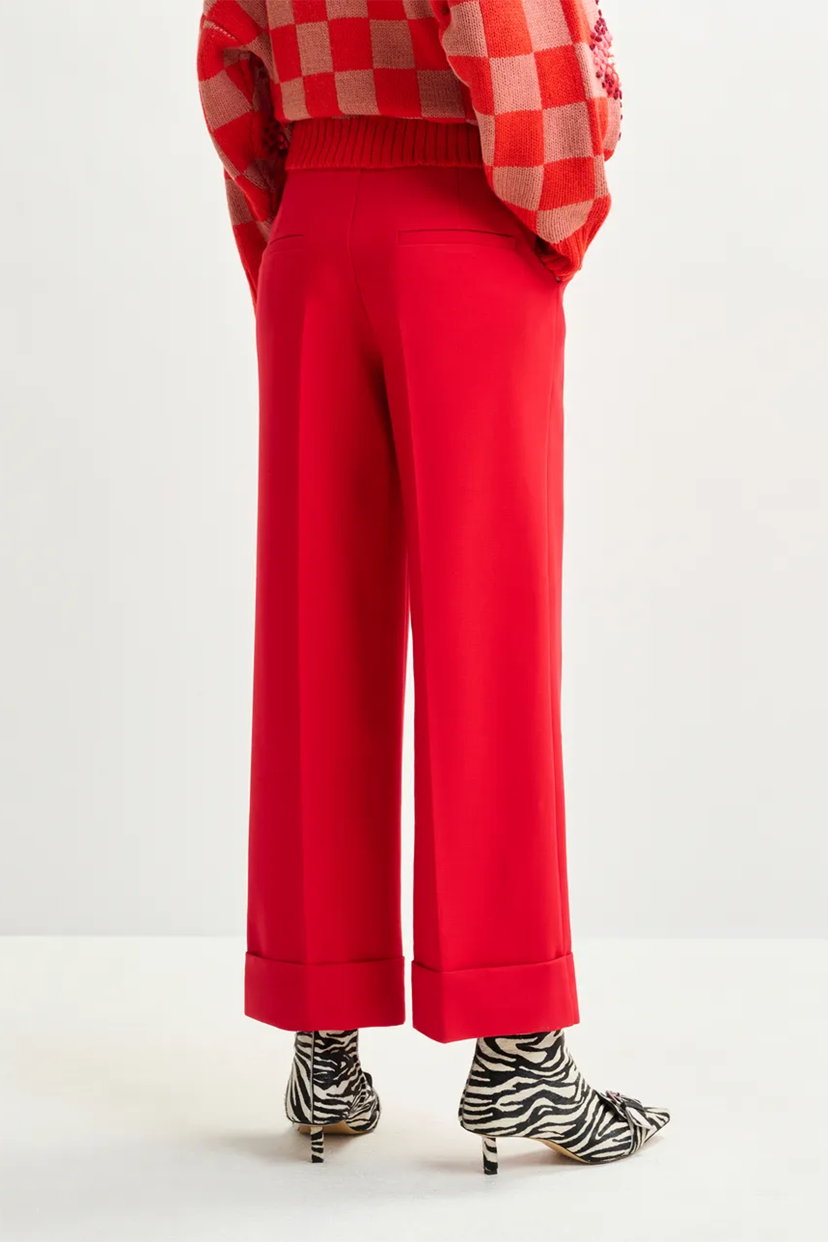 Essentiel Antwerp Damen Hose Imo Rot Santa Claus Bild 3