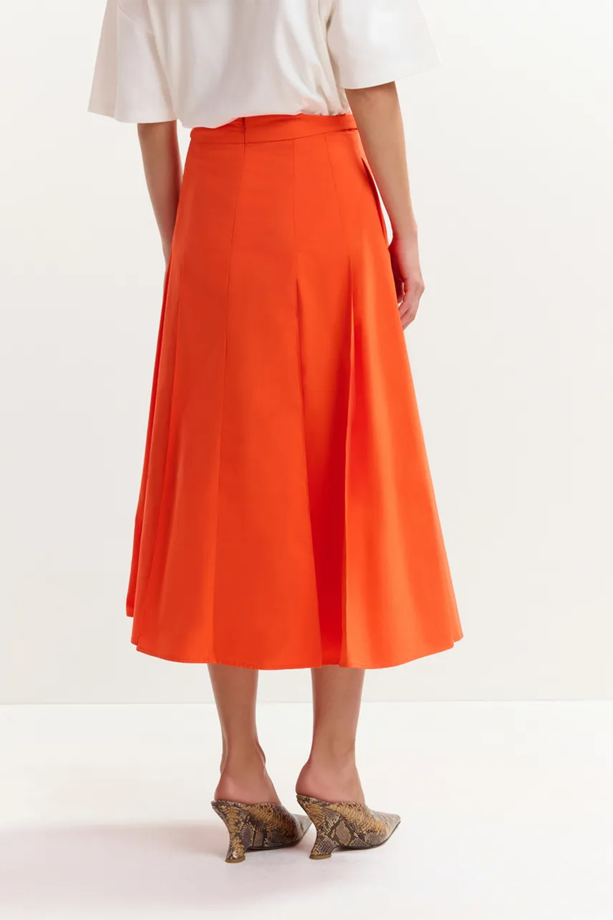 Essentiel Antwerp Damen Midirock Jaelyn Orange ORANGE Bild 3
