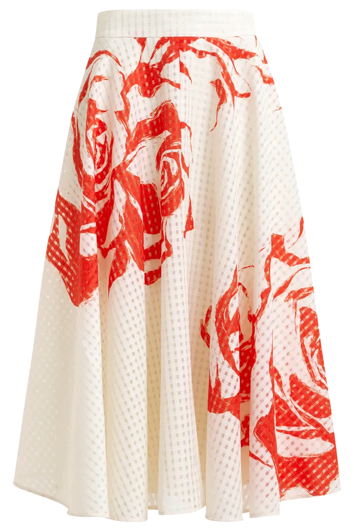 Essentiel Antwerp Damen Midirock Jango Weiss/Orange NATUR-WEISS Bild 1
