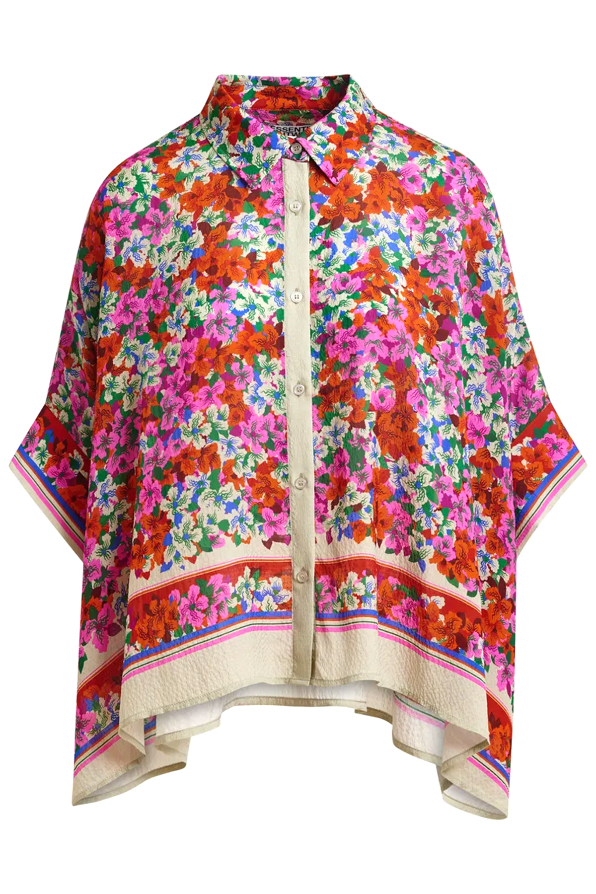 Essentiel Antwerp Damen Oversized-Bluse Jirt Bunt ROT Bild 1