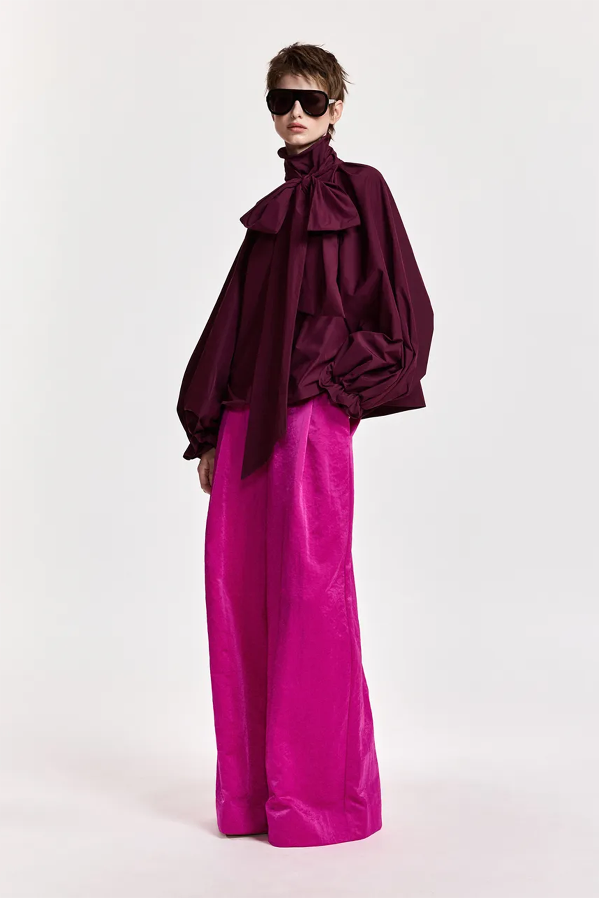 Essentiel Antwerp Damen Oversized-Bluse Keily Burgund DUNKELROT Bild 2