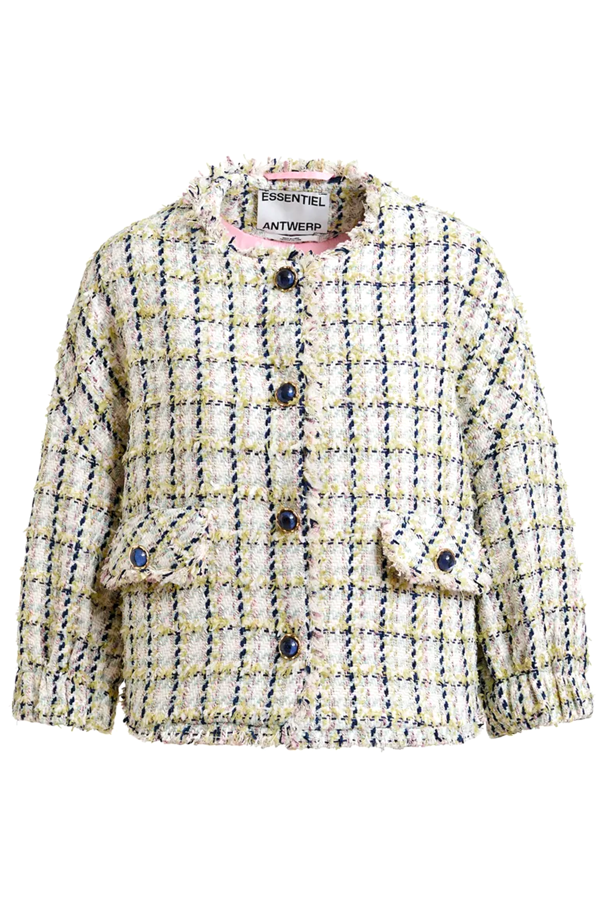 Essentiel Antwerp Damen Oversized Bouclé-Jacke Jayden Bunt BUNT Bild 1