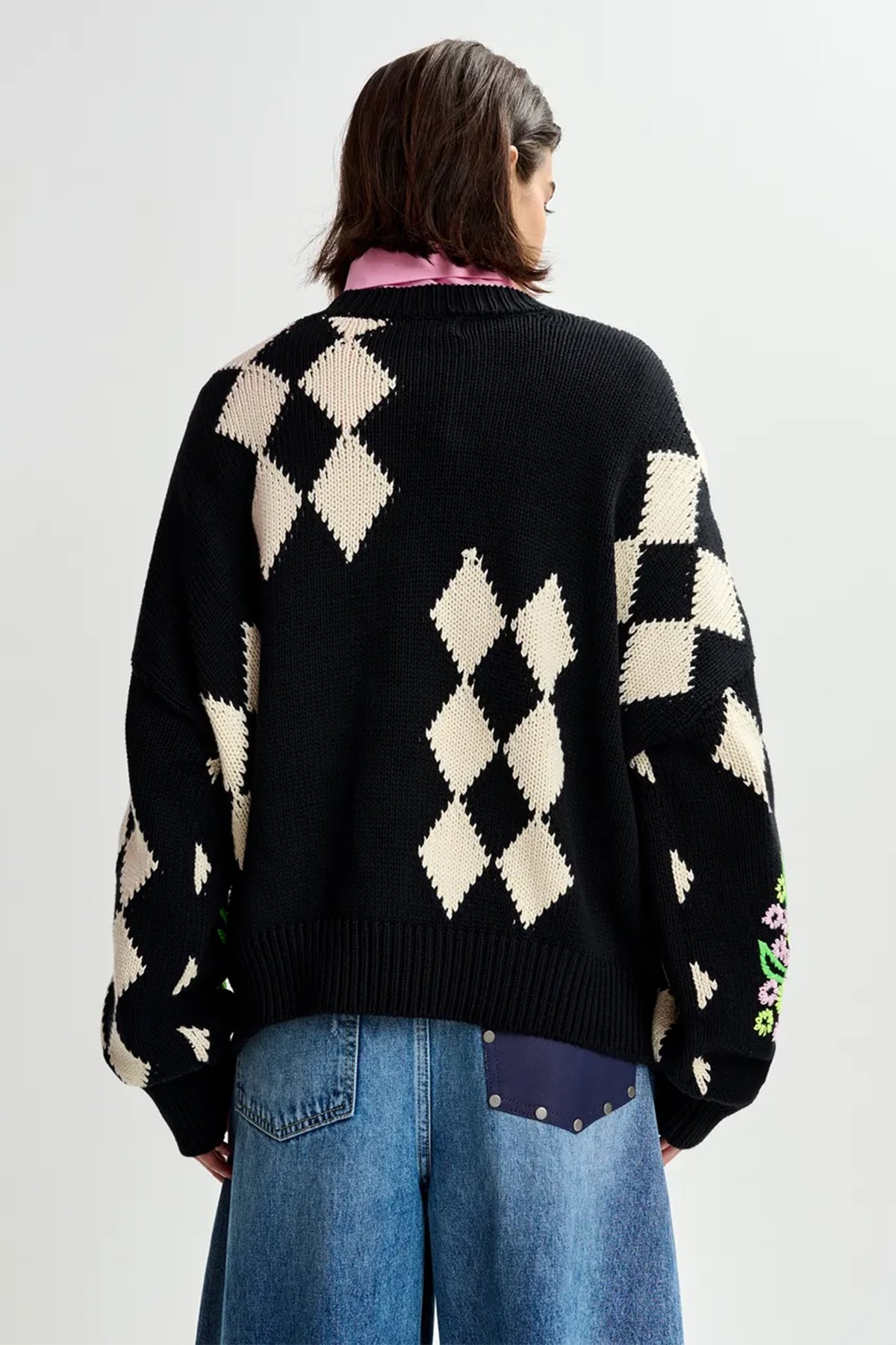 Essentiel Antwerp Damen Oversized-Strickpullover Jactori Schwarz SCHWARZ Bild 3