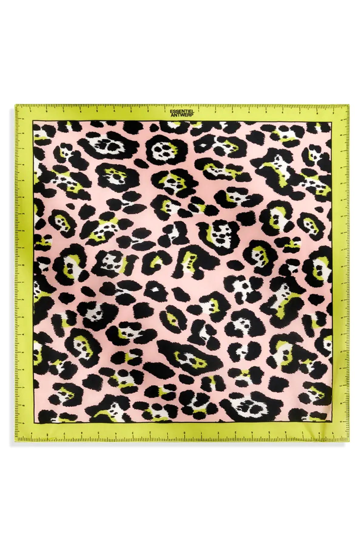 Essentiel Antwerp Damen Seidentuch Jacynthia Gelb/Hellrosa/Schwarz BUNT Bild 1