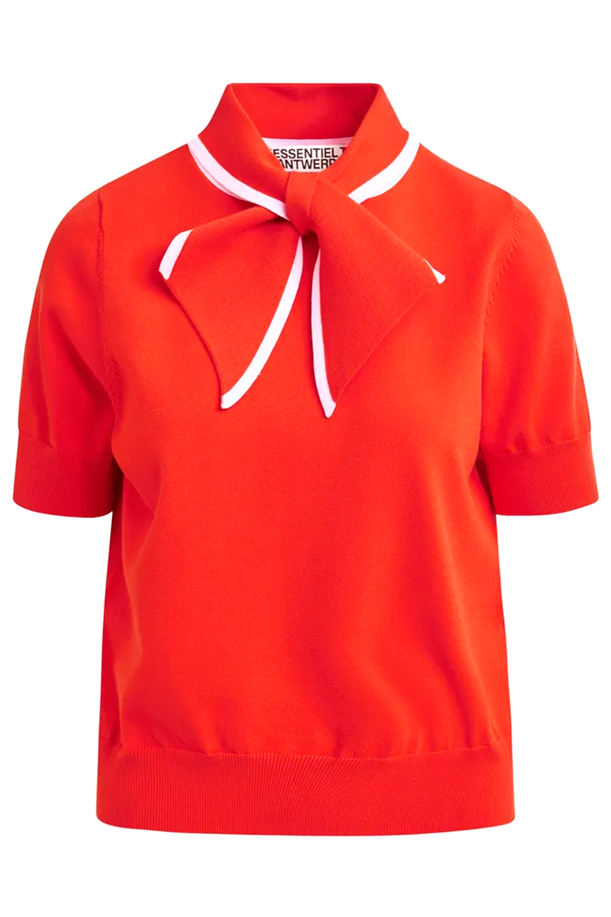 Essentiel Antwerp Damen Strickpolo Jonda Rot ORANGE Bild 1