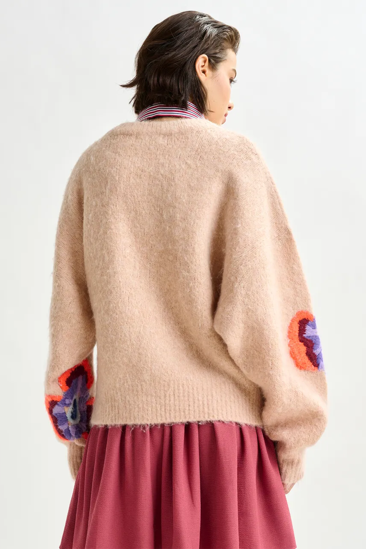 Essentiel Antwerp Damen Strickpullover Impossible1 Beige/Multi I1FF Bild 3