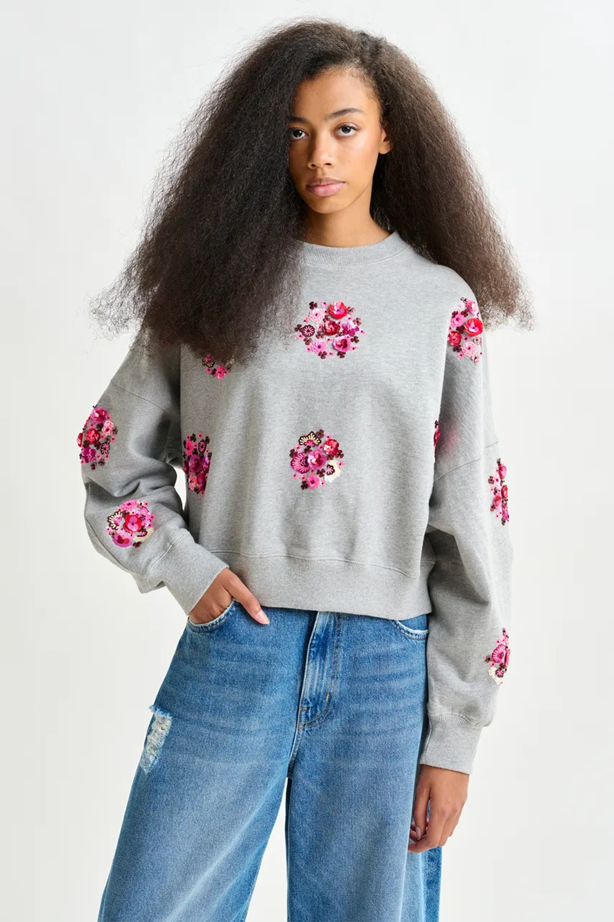 Essentiel Antwerp Damen Sweatshirt Itro Grau I2SH Bild 2
