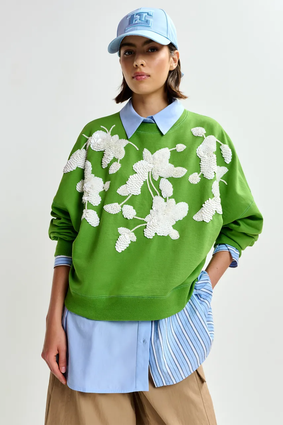 Essentiel Antwerp Damen Sweatshirt Jaga Grün GRÜN Bild 2