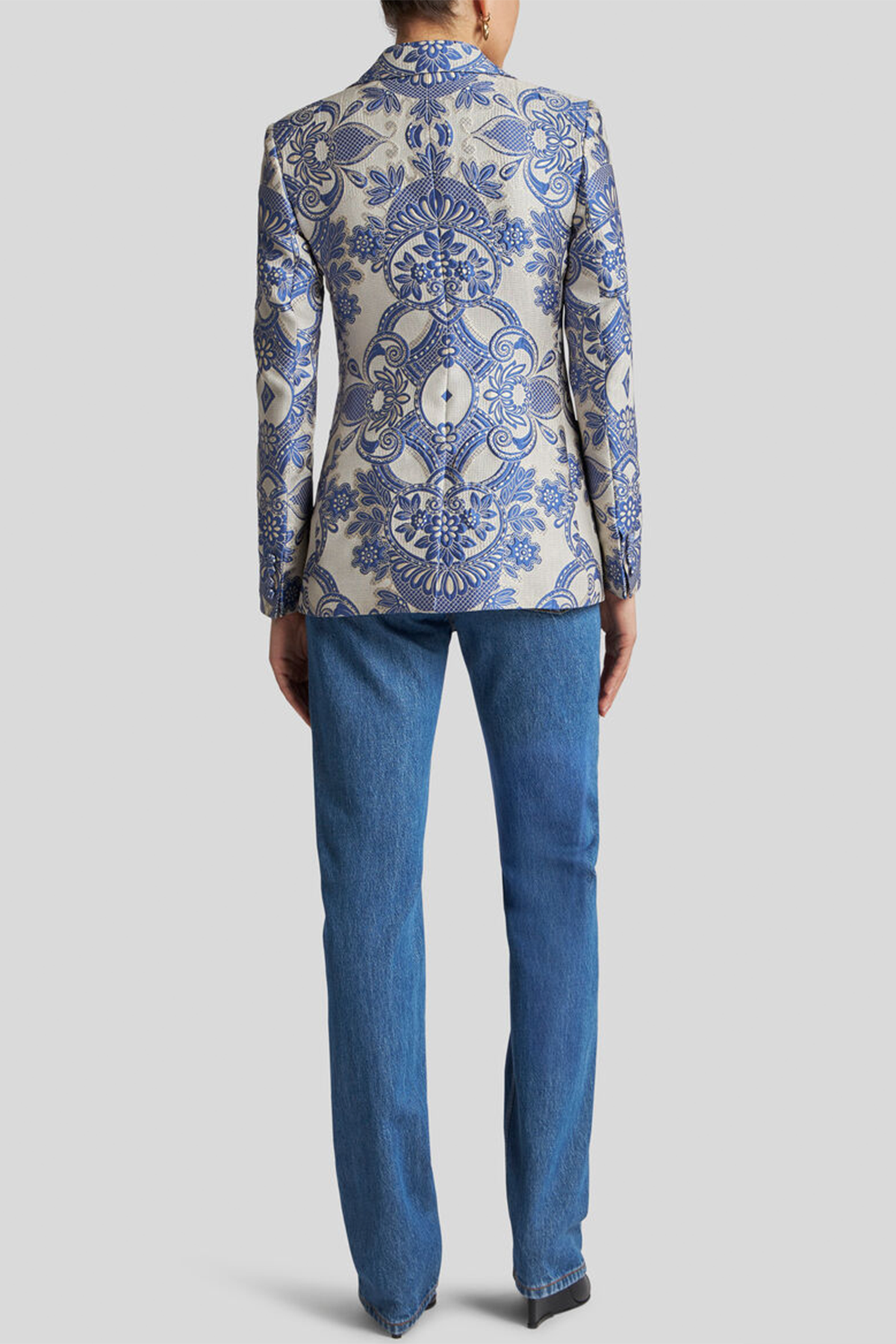 Etro Damen Jacquard-Blazer Navyblau BLAU Bild 3
