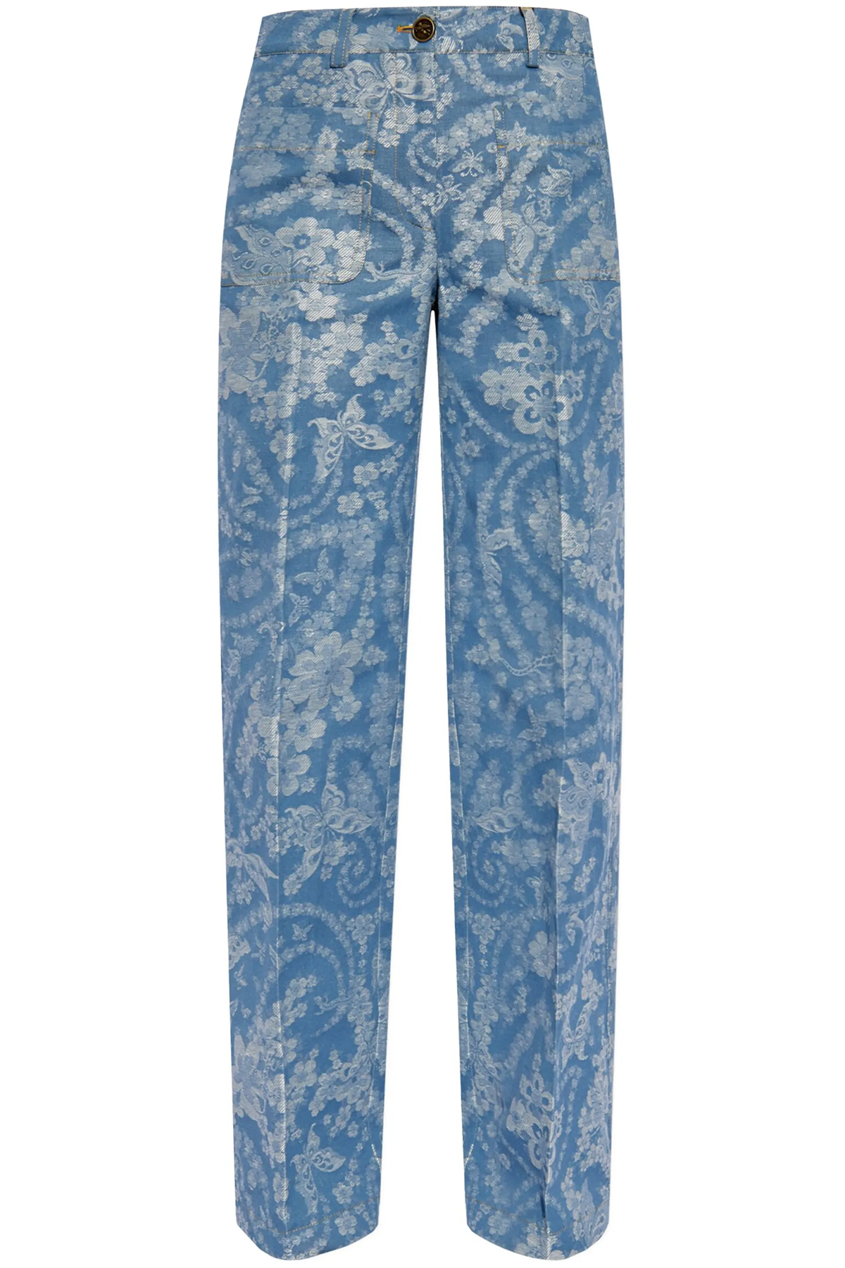 Etro Damen Jeans mit Blumenprint Blau BLAU Bild 1