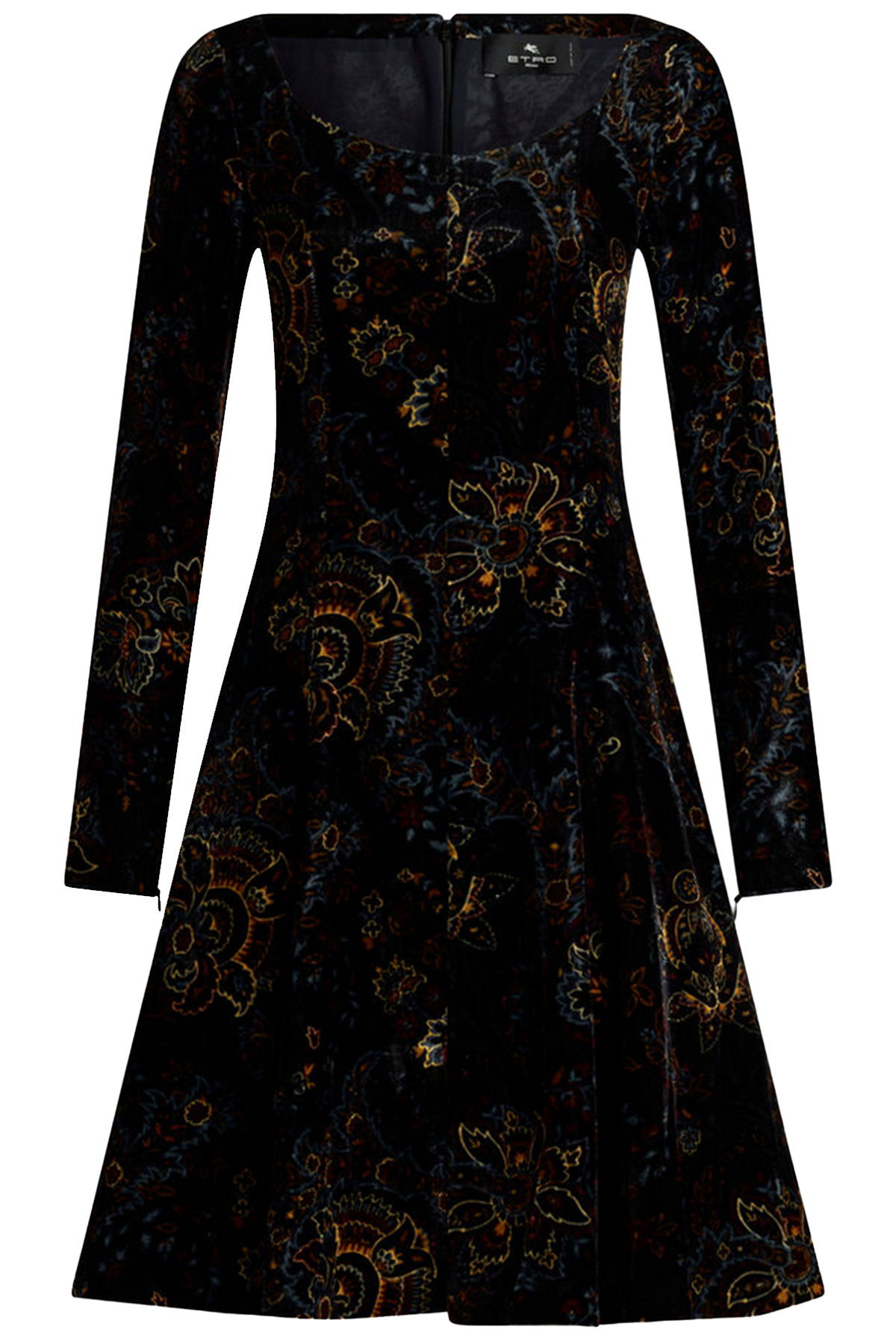 Etro Damen Kleid aus Samt Schwarz SCHWARZ Bild 1