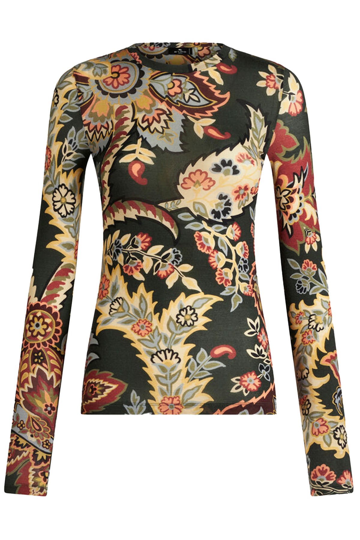 Etro Damen Longsleeve Dunkelgrün SCHWARZ Bild 1