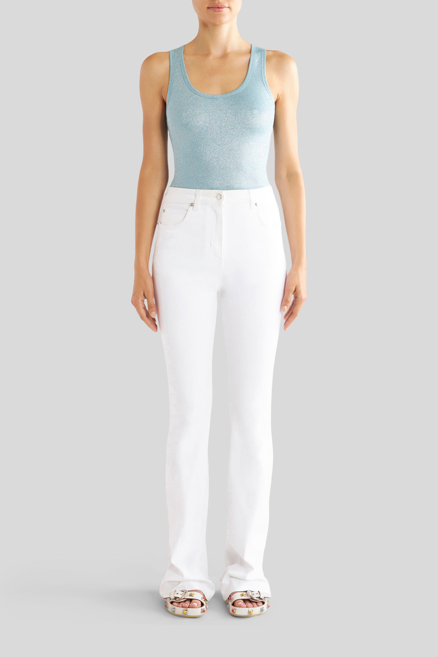 Etro Damen Stretchjeans Weiss WEISS Bild 2