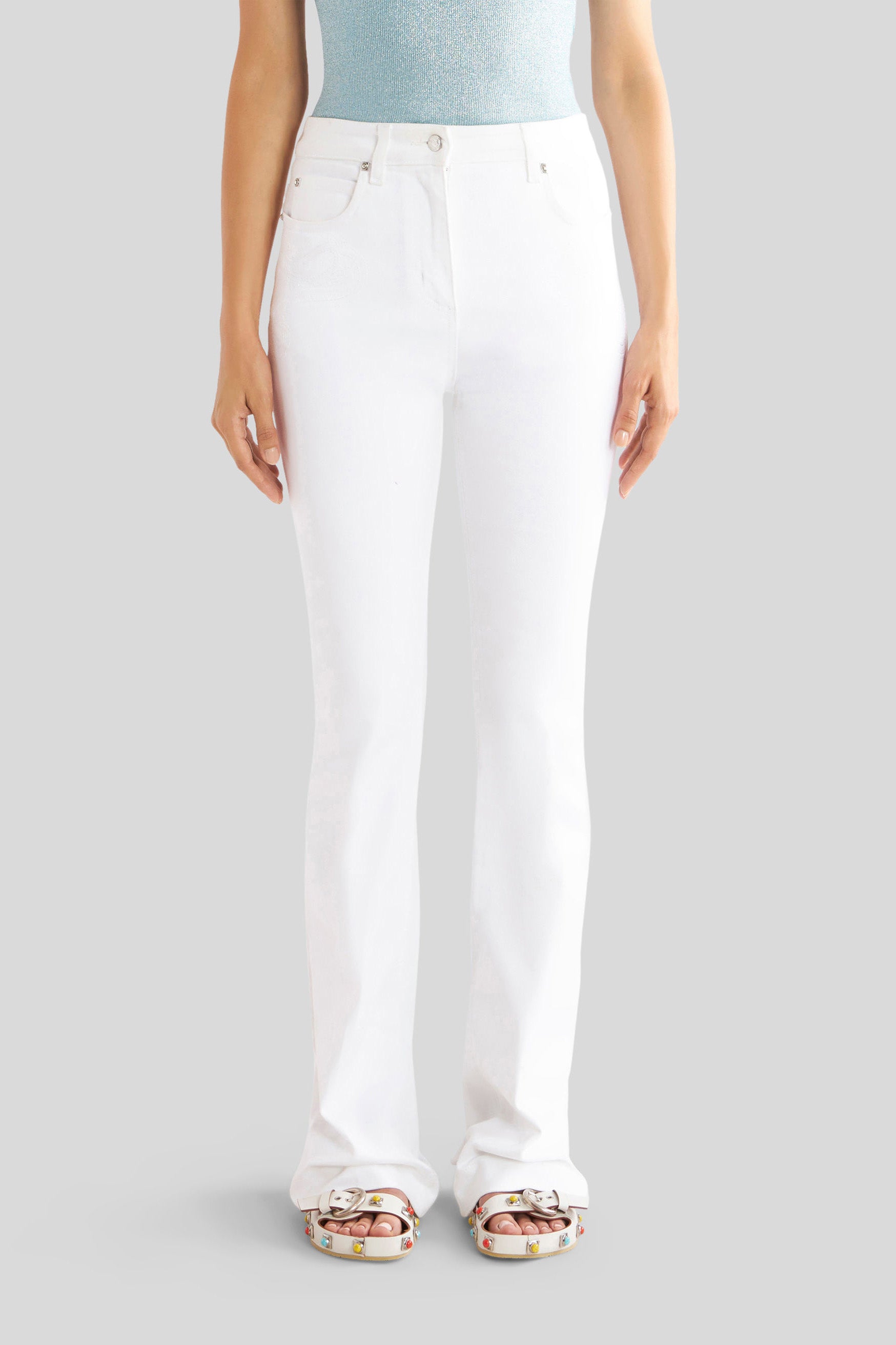 Etro Damen Stretchjeans Weiss WEISS Bild 3