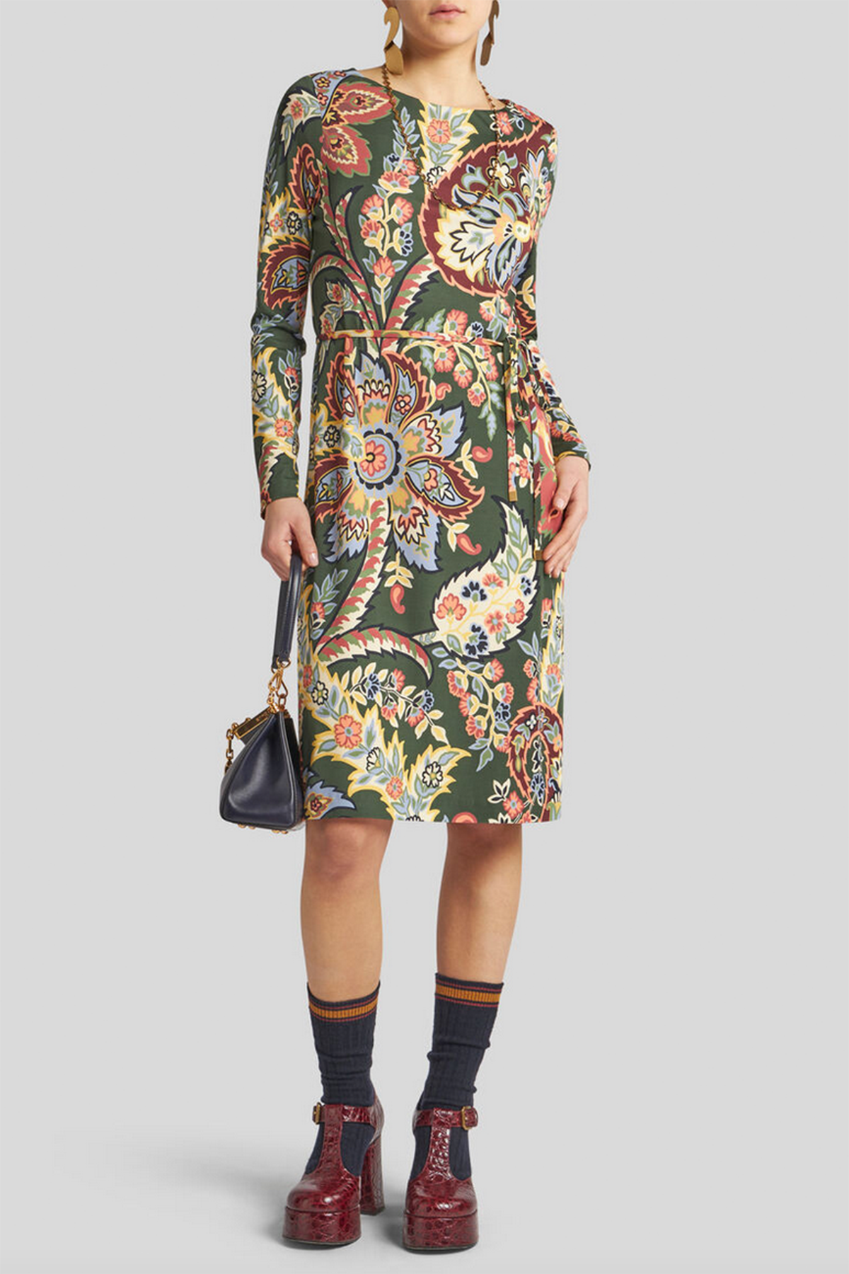 Etro Damen Tunikakleid aus Jersey Grün GRÜN Bild 2