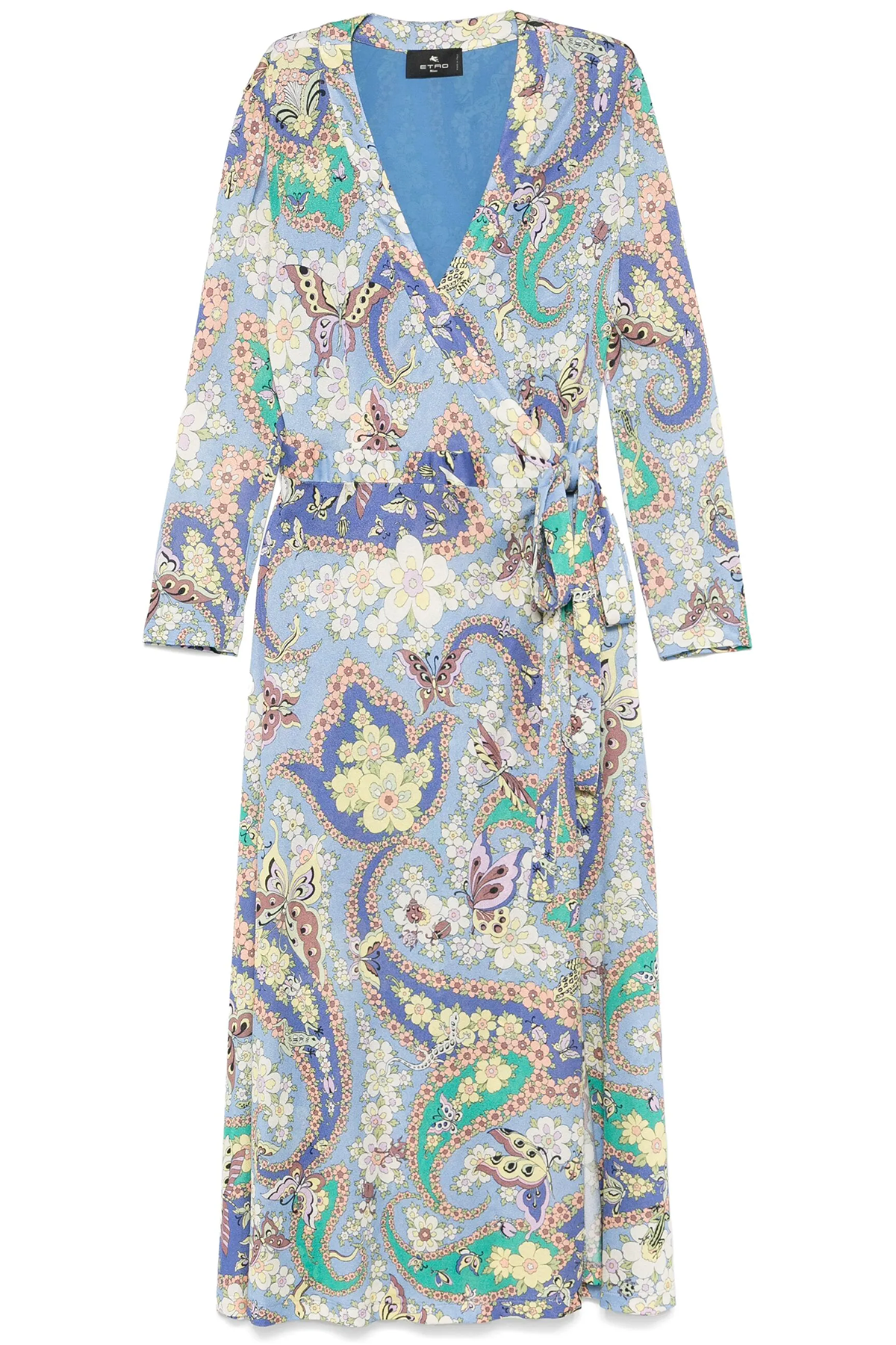 Etro Kleid LA. mit Floralprint Mittelblau/Gelb MITTELBLAU MITTELBLAU Bild 1