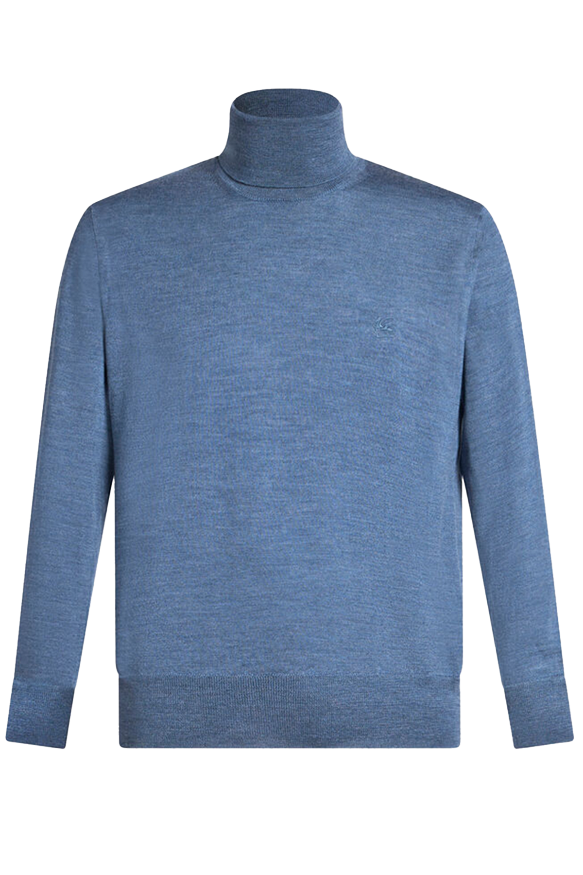 Etro Strickpullover mit T-Neck Mittelblau MITTELBLAU MITTELBLAU Bild 1