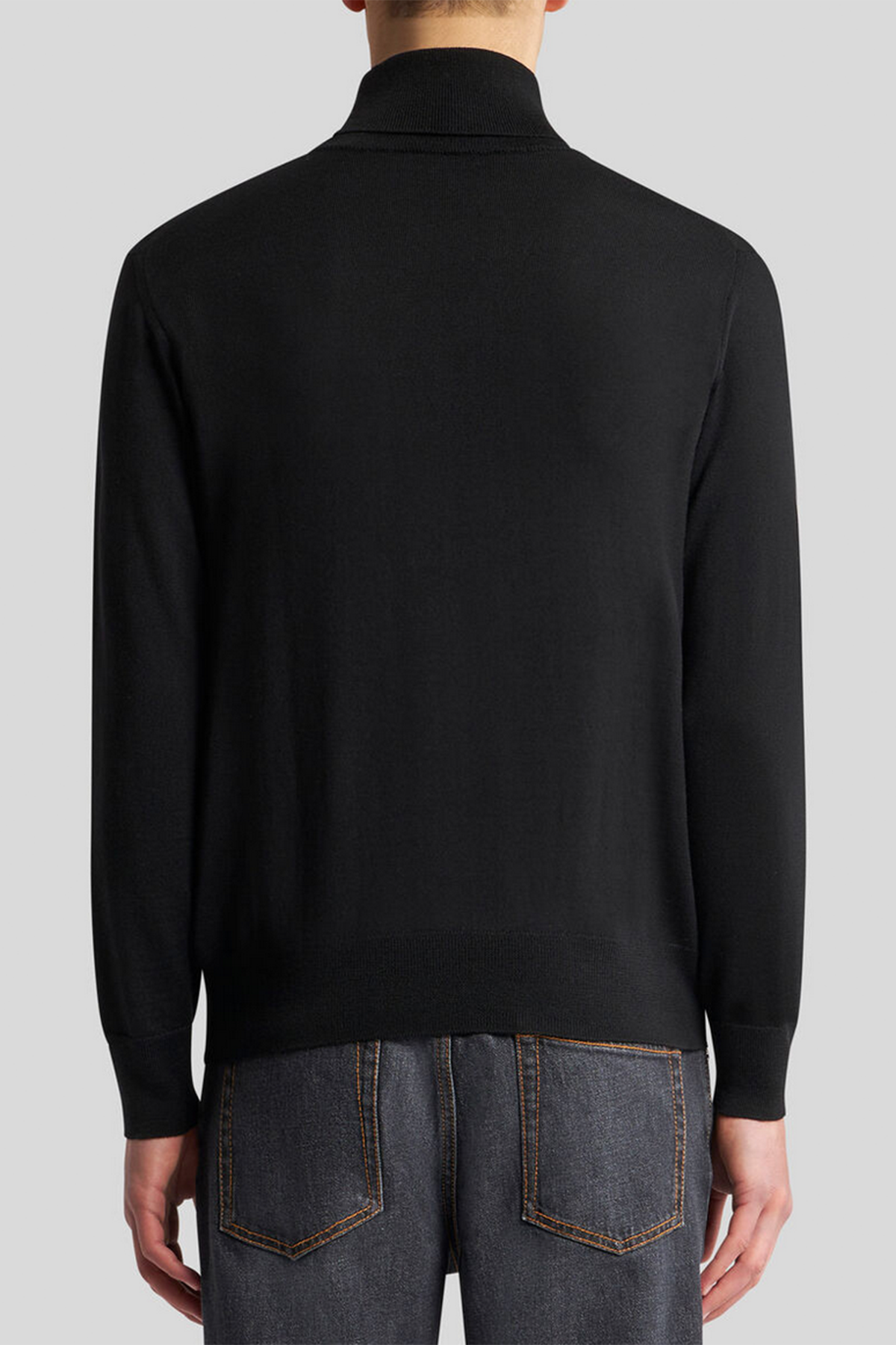 Etro Strickpullover mit T-Neck Schwarz SCHWARZ SCHWARZ Bild 3
