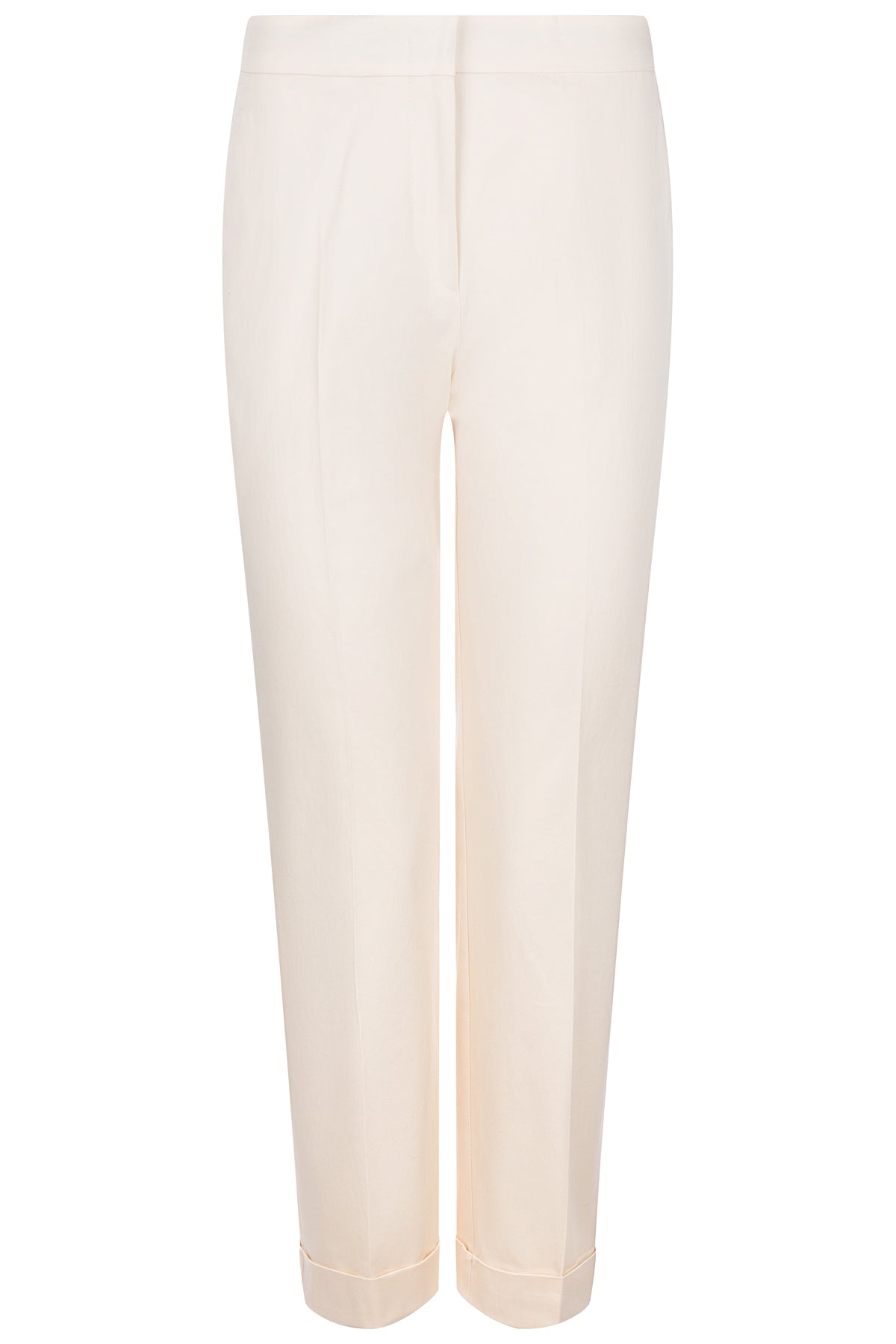 Etro verkürzte Damen Stretchhose Creme NATUR-WEISS Bild 1