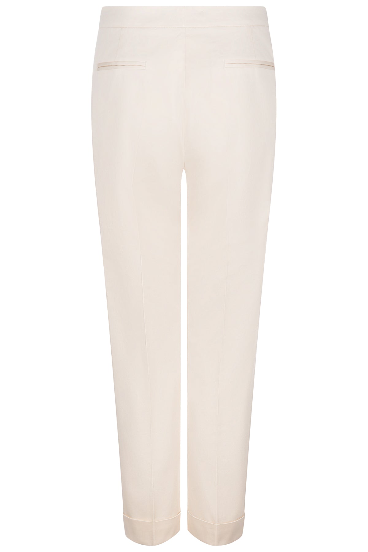 Etro verkürzte Damen Stretchhose Creme NATUR-WEISS Bild 2