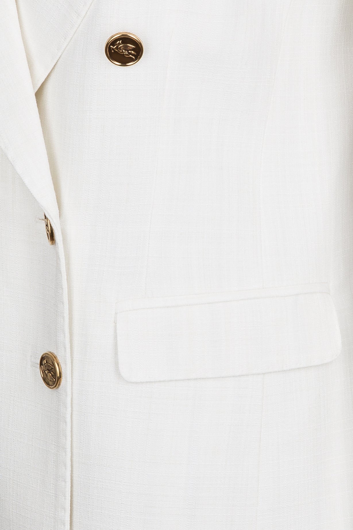 Etro zweireihiger Damen Blazer Weiss NATUR-WEISS Bild 4