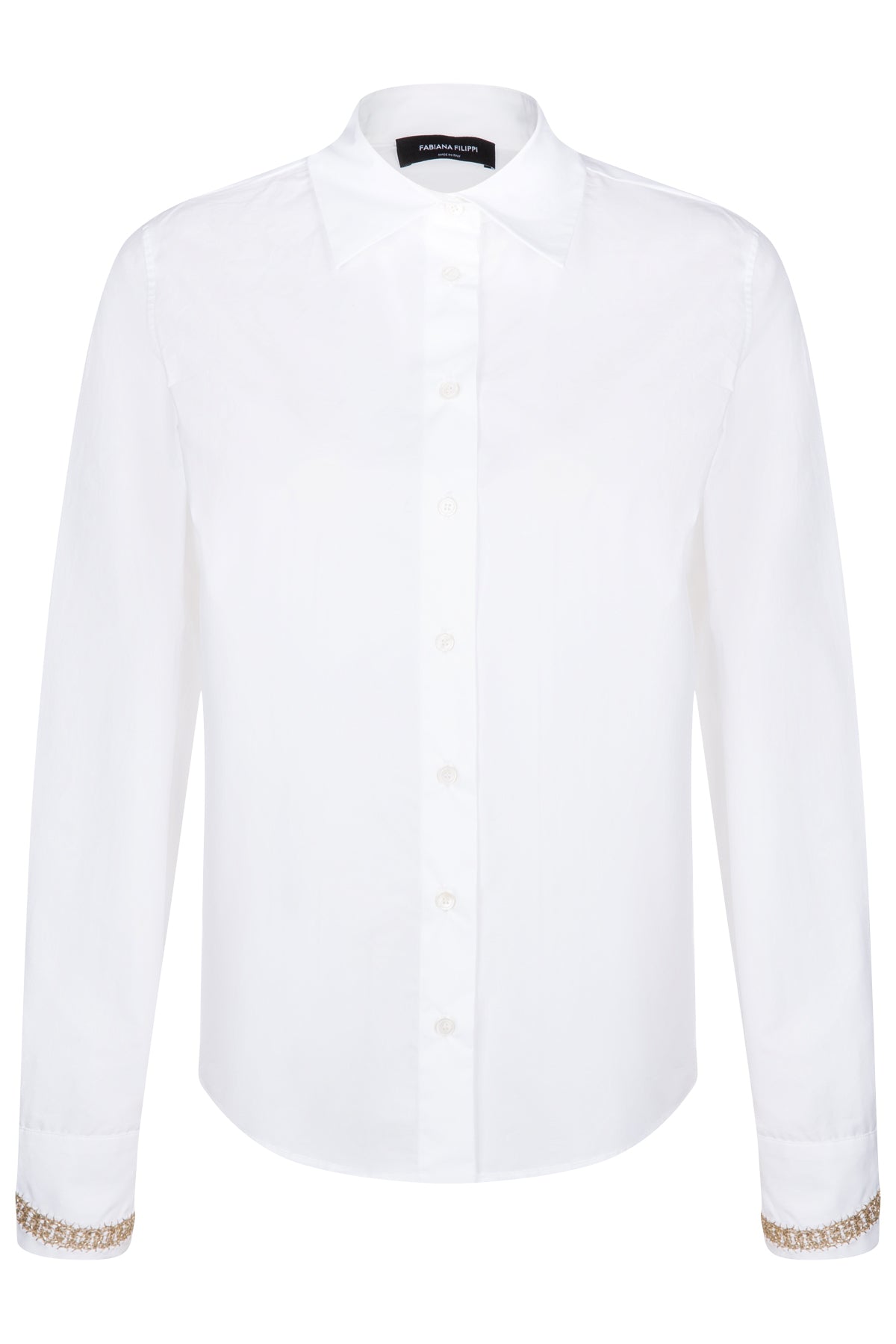 Fabiana Filippi Damen Bluse Weiss WEISS Bild 1