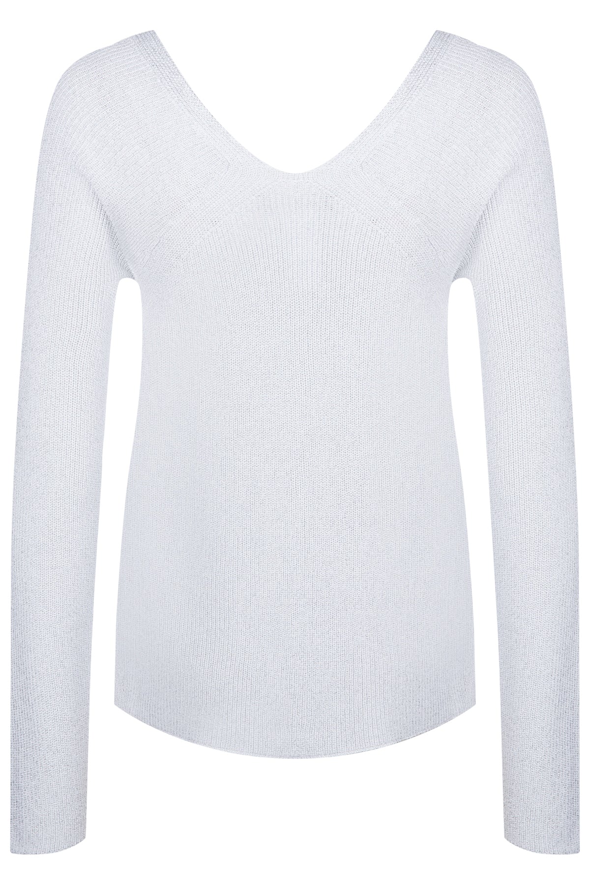 Fabiana Filippi Damen Strickjacke Hellgrau GRAU Bild 2