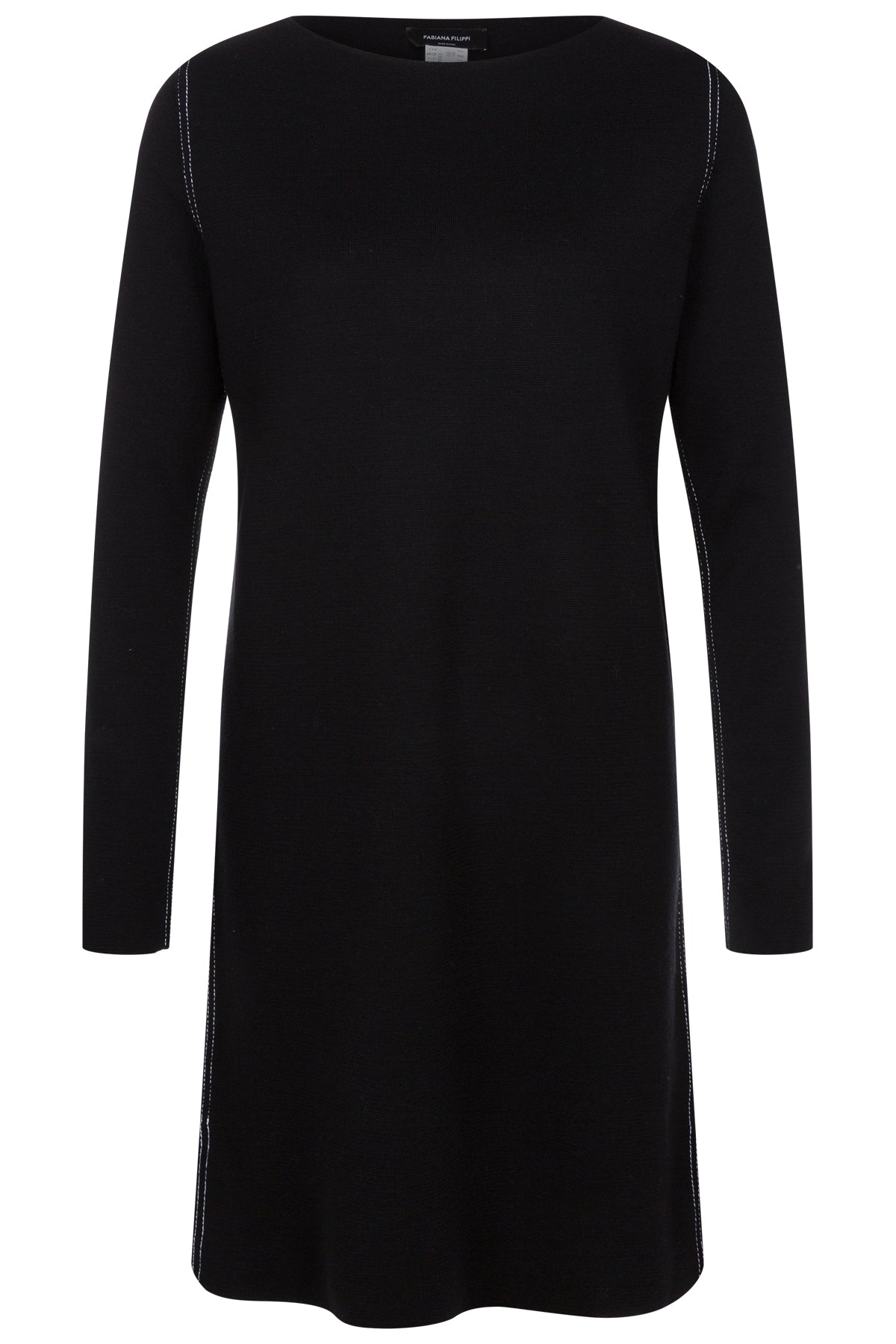 Fabiana Filippi Damen Strickkleid Schwarz SCHWARZ Bild 1