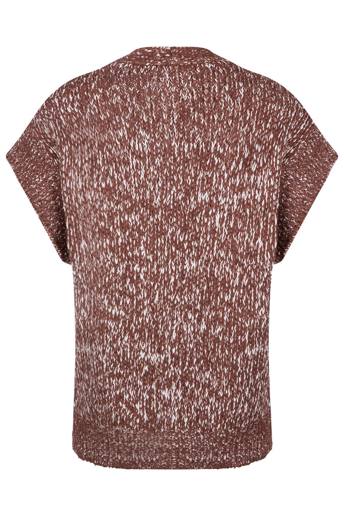 Fabiana Filippi Damen Strickweste Braun DUNKELBRAUN Bild 2