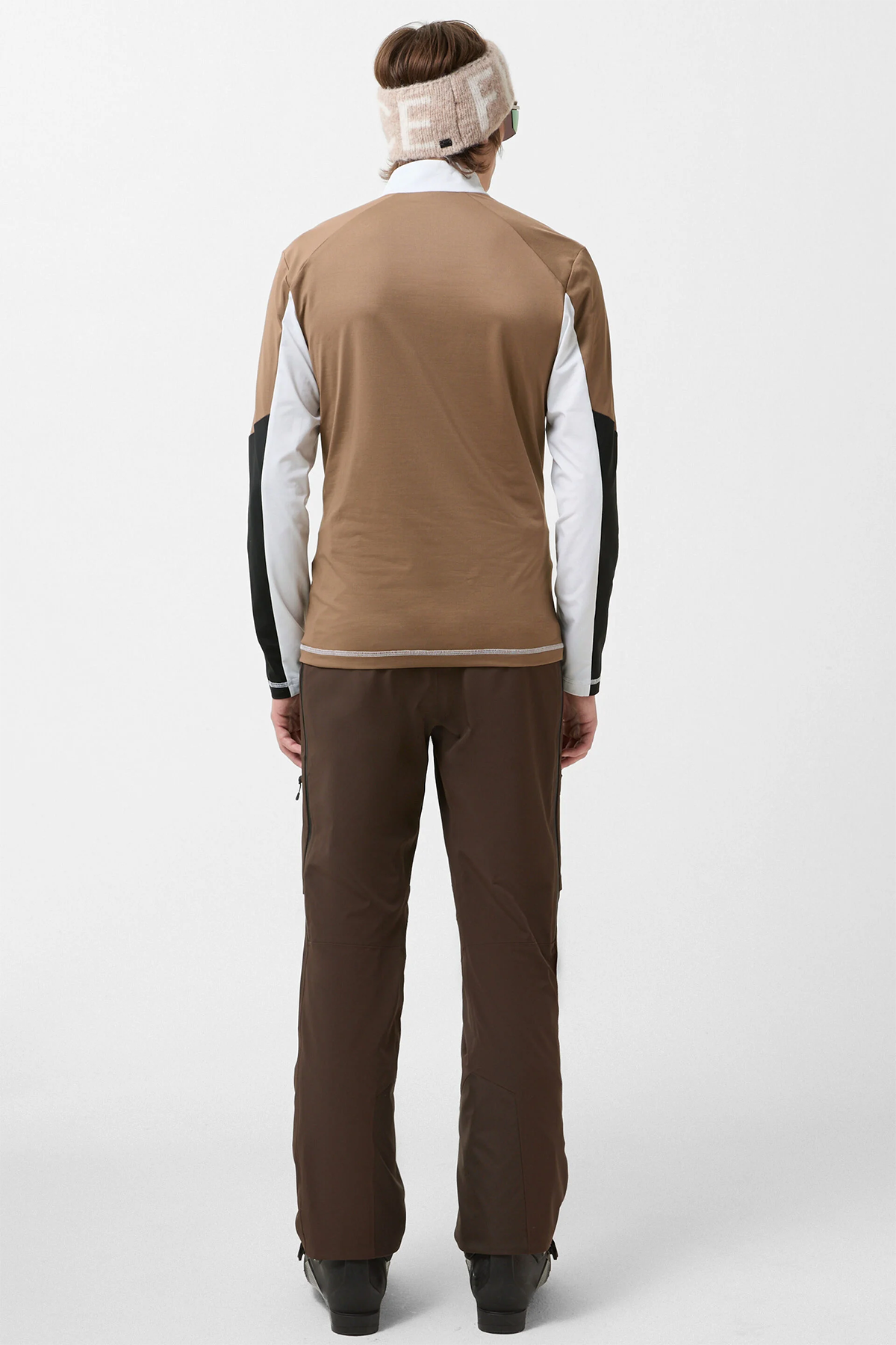 Fire & Ice Herren First Layer Skishirt Berkan Weiss/Braun 732 Bild 3