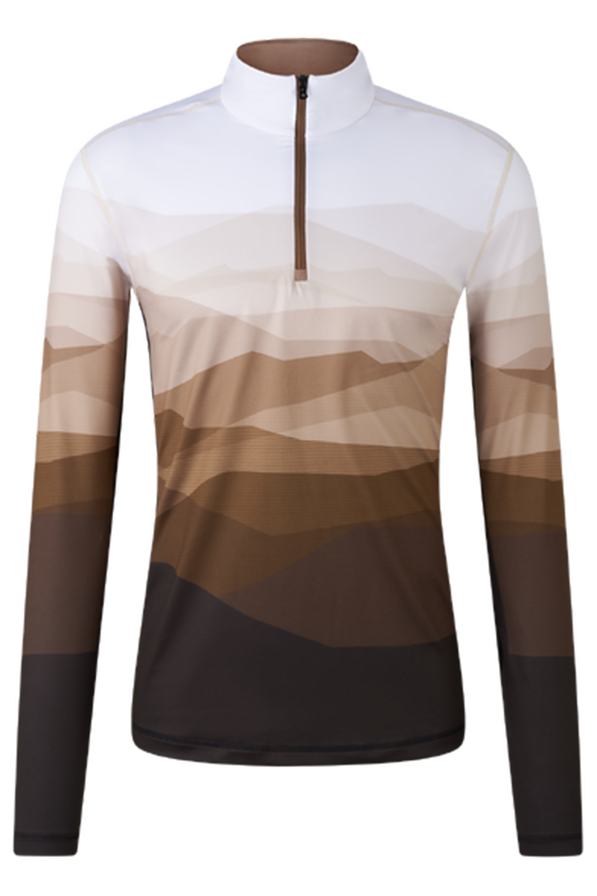 Fire & Ice Herren First Layer Skishirt Pascal Weiss/Braun A19 Bild 1