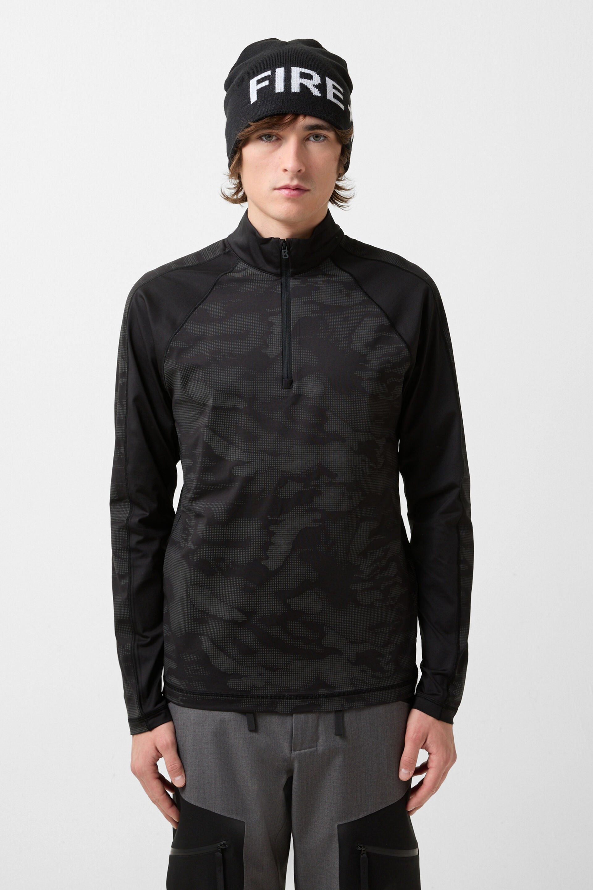 Fire & Ice Herren First Layer Skishirt Premo Schwarz 026-black Bild 2