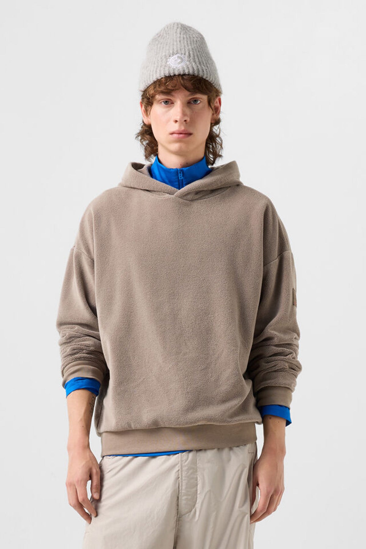 Fire & Ice Herren Fleecehoodie Ilario Taupe 866 Bild 2