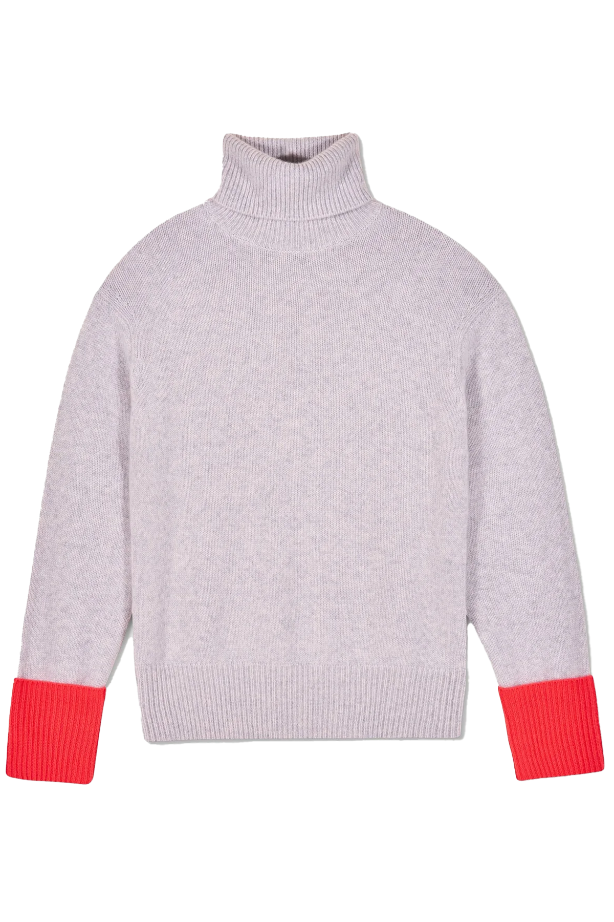 FROM FUTURE Damen Kaschmirpullover Rollkragen Grau 1502 GRIS CHINE CLAIR Bild 1