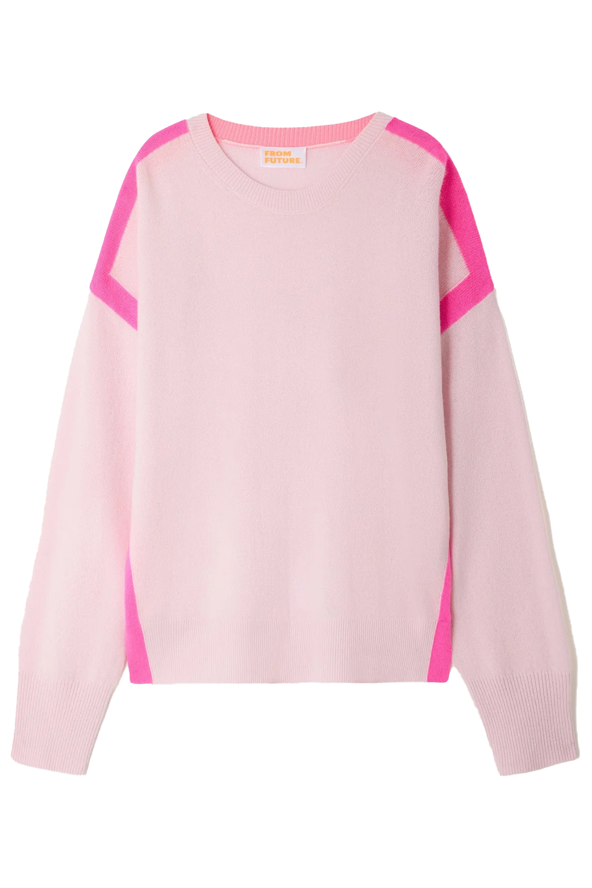 FROM FUTURE Damen Oversize-Kaschmirpullover Sky Pink ROSA Bild 1