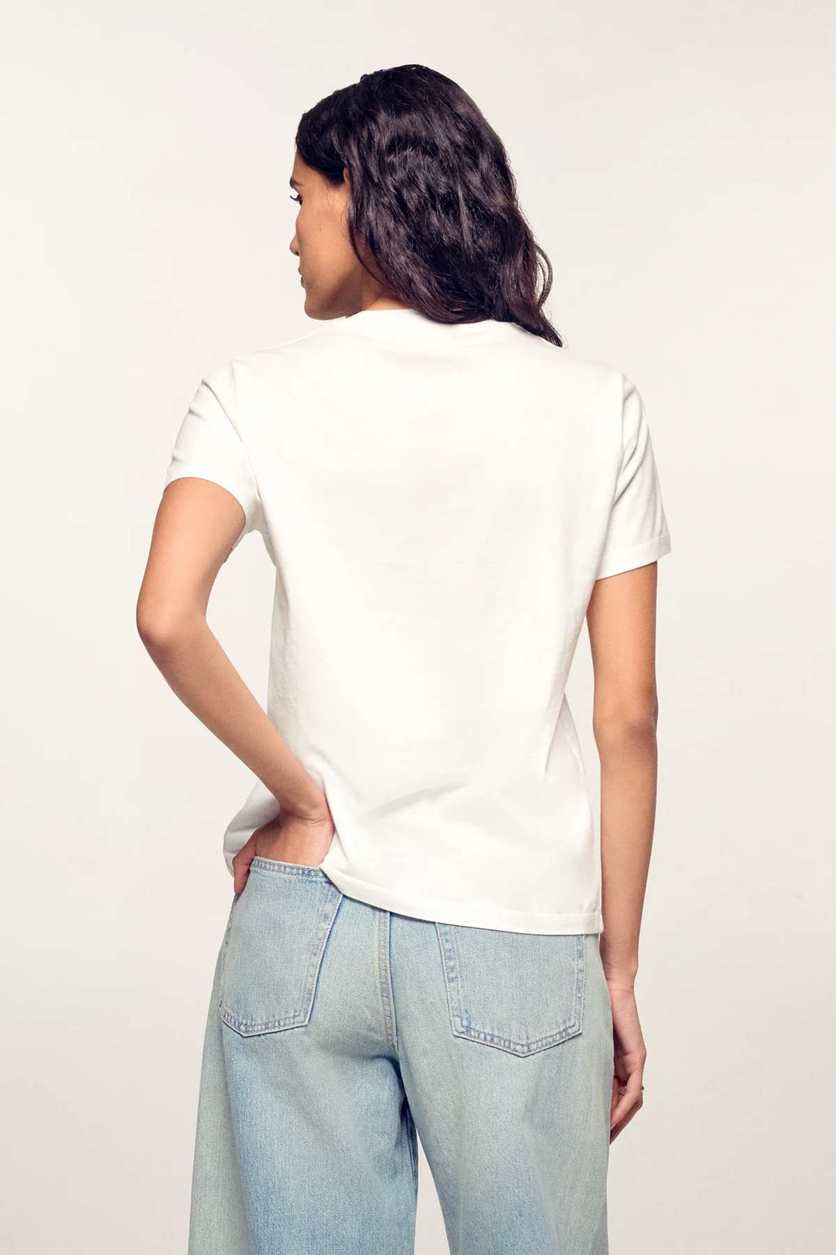 FROM FUTURE Damen T-Shirt mit Herz Weiss WEISS Bild 3