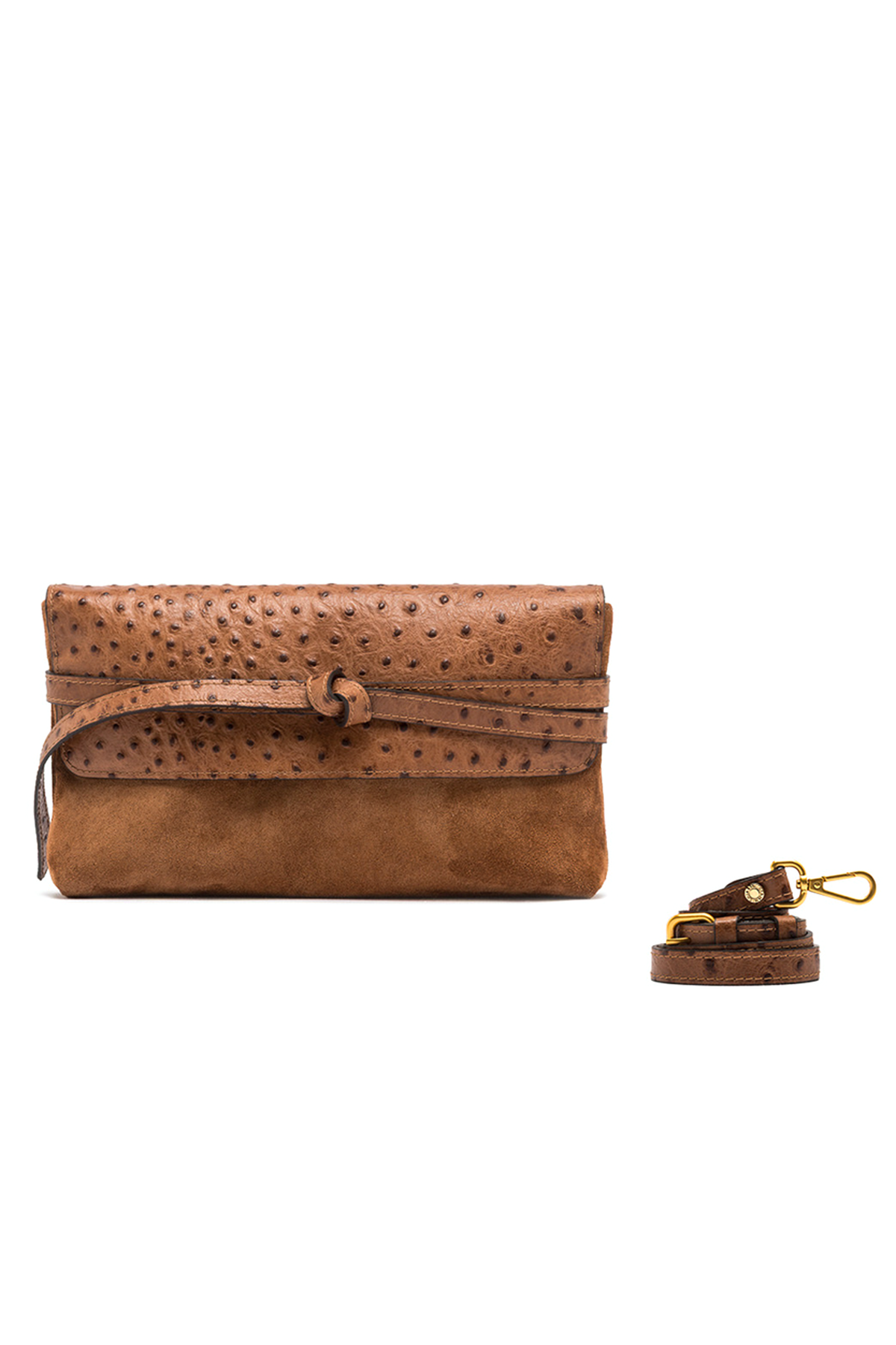 Gianni Chiarini Damen Clutch Belty Cognac HELLBRAUN Bild 3