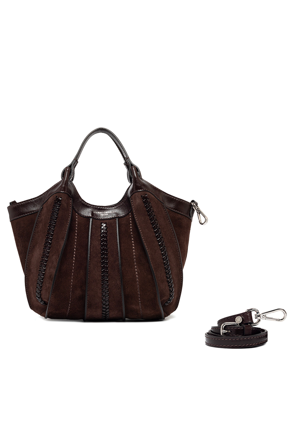 Gianni Chiarini Damen Handtasche Dua Espresso BRAUN Bild 3